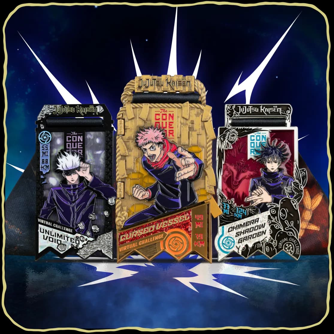 Jujutsu Kaisen virtual challenge medal collection