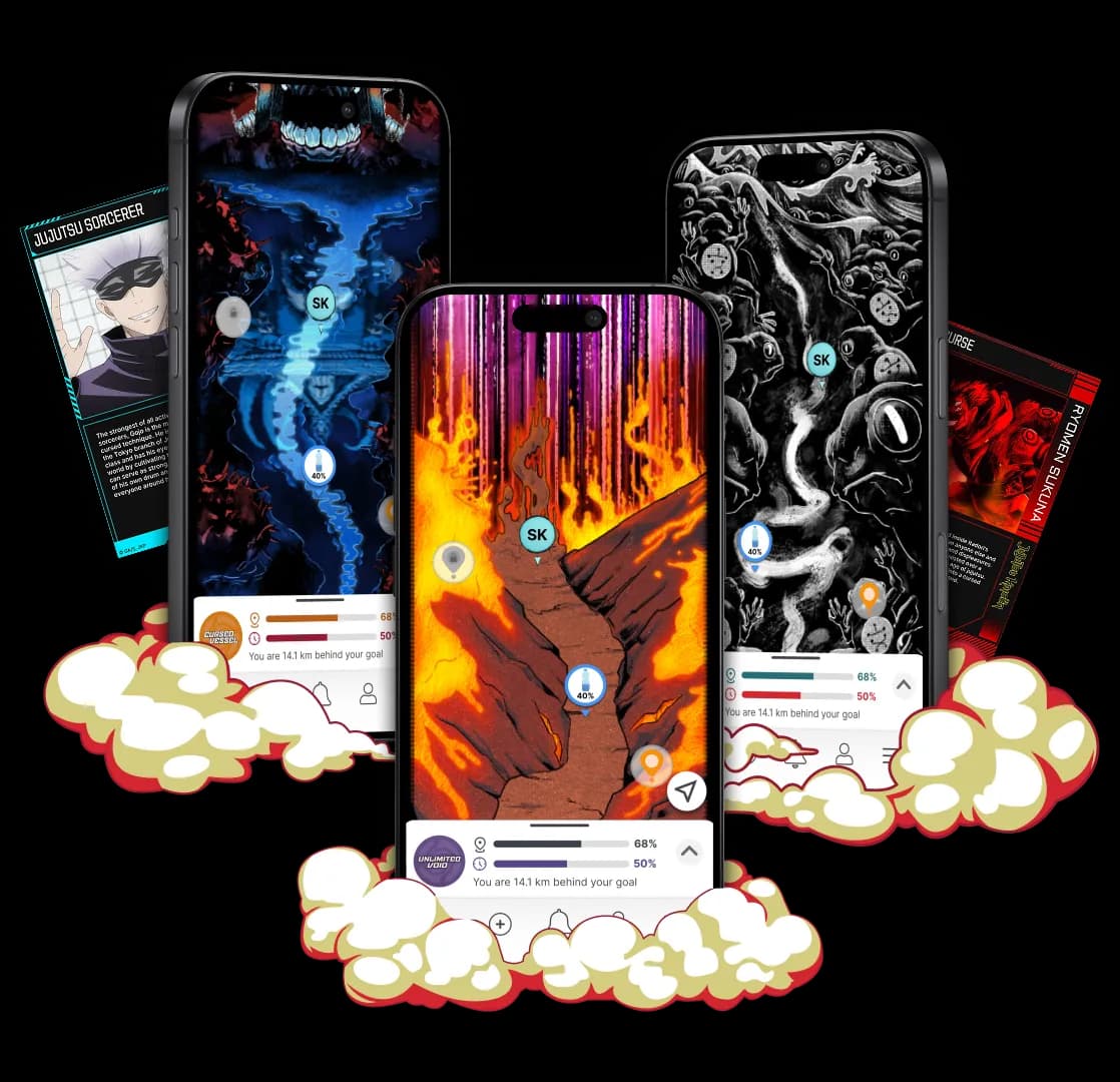 Jujutsu Kaisen illustrated challenge maps